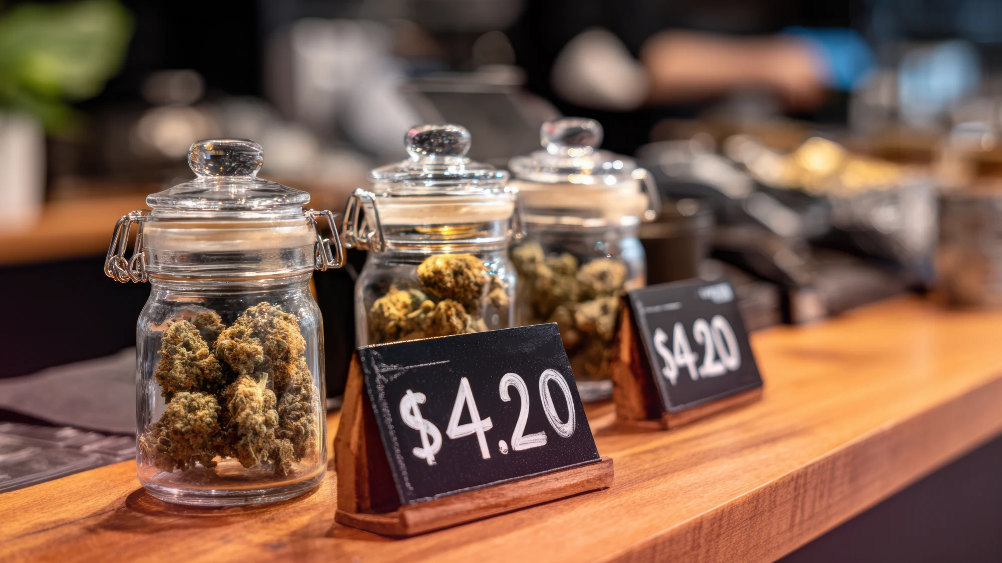 Modern cannabis dispensary in Antioch, CA, with customers, symbolizing expanded access and services.