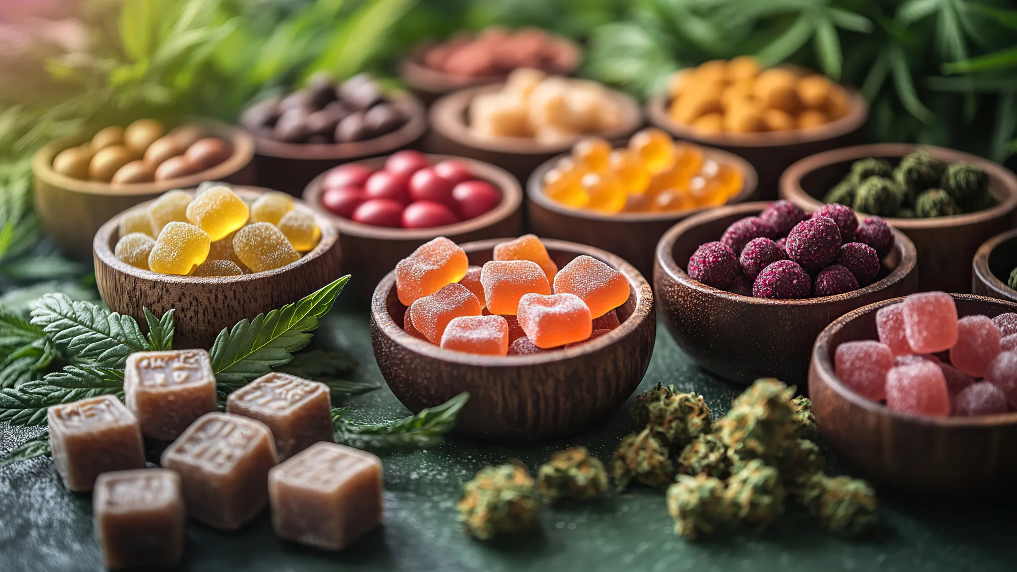 overview of cannabis edibles available in santa rosa california including gummies chocolates beverages and tinctures with explanation of what makes each type unique in effects and usage