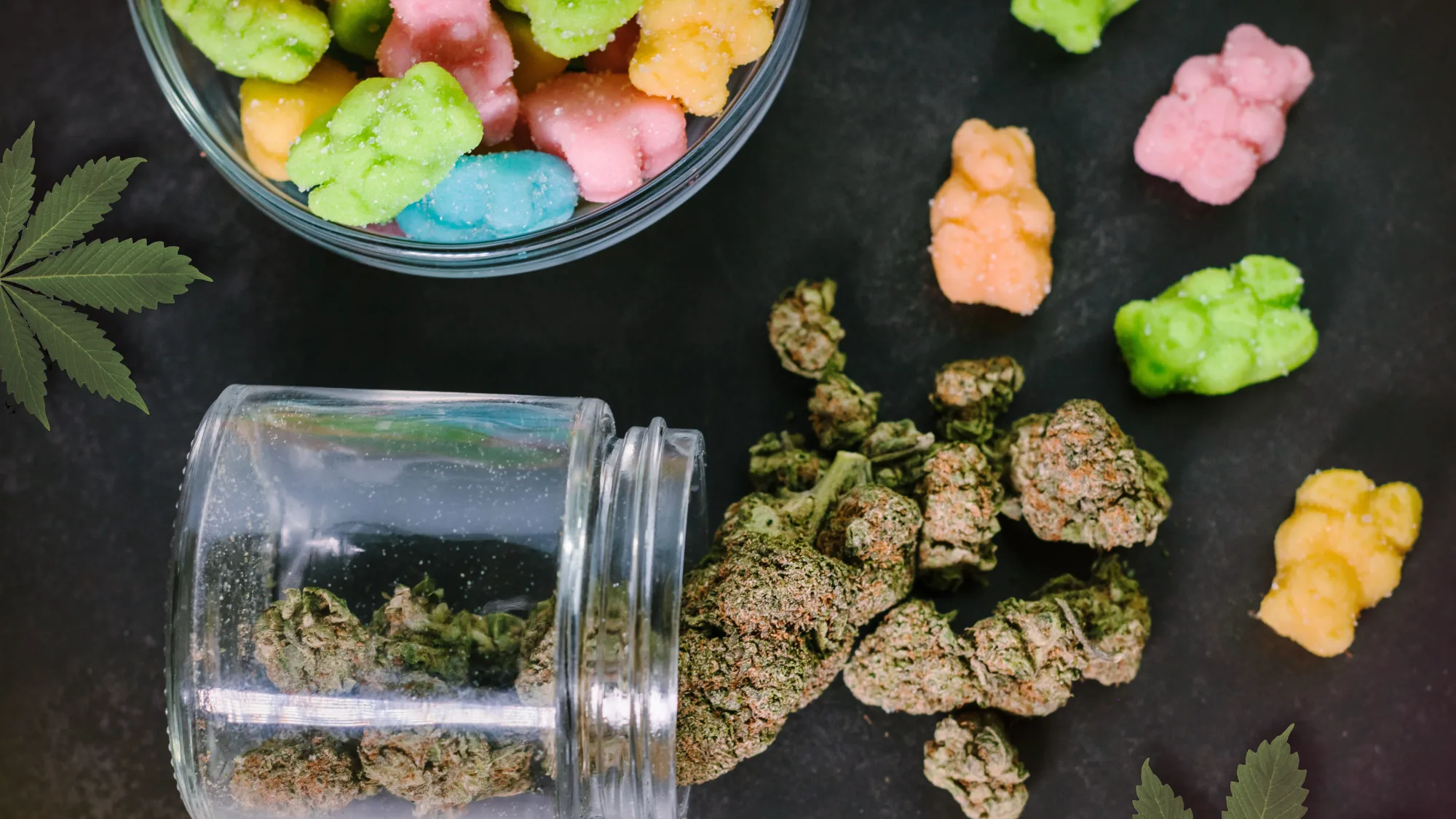 Assorted cannabis edibles for delivery in Santa Rosa, CA